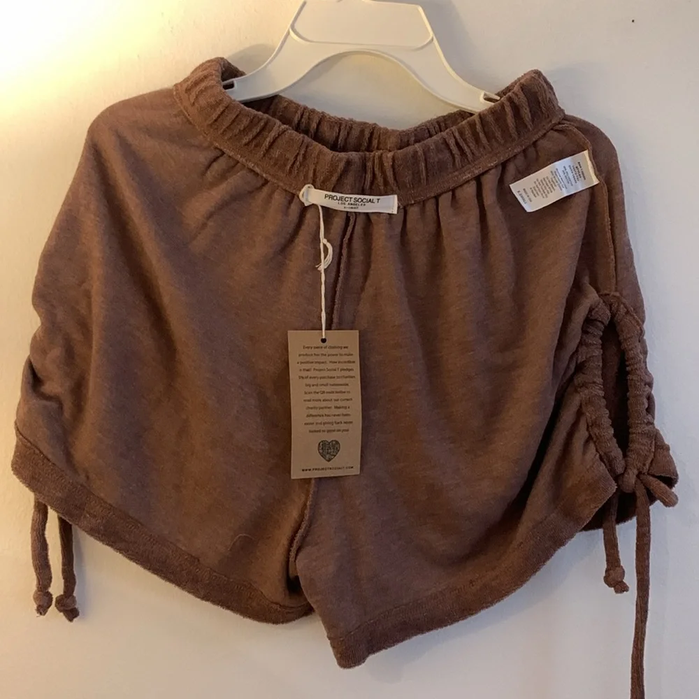 Project Social T Brown Athletic Shorts
